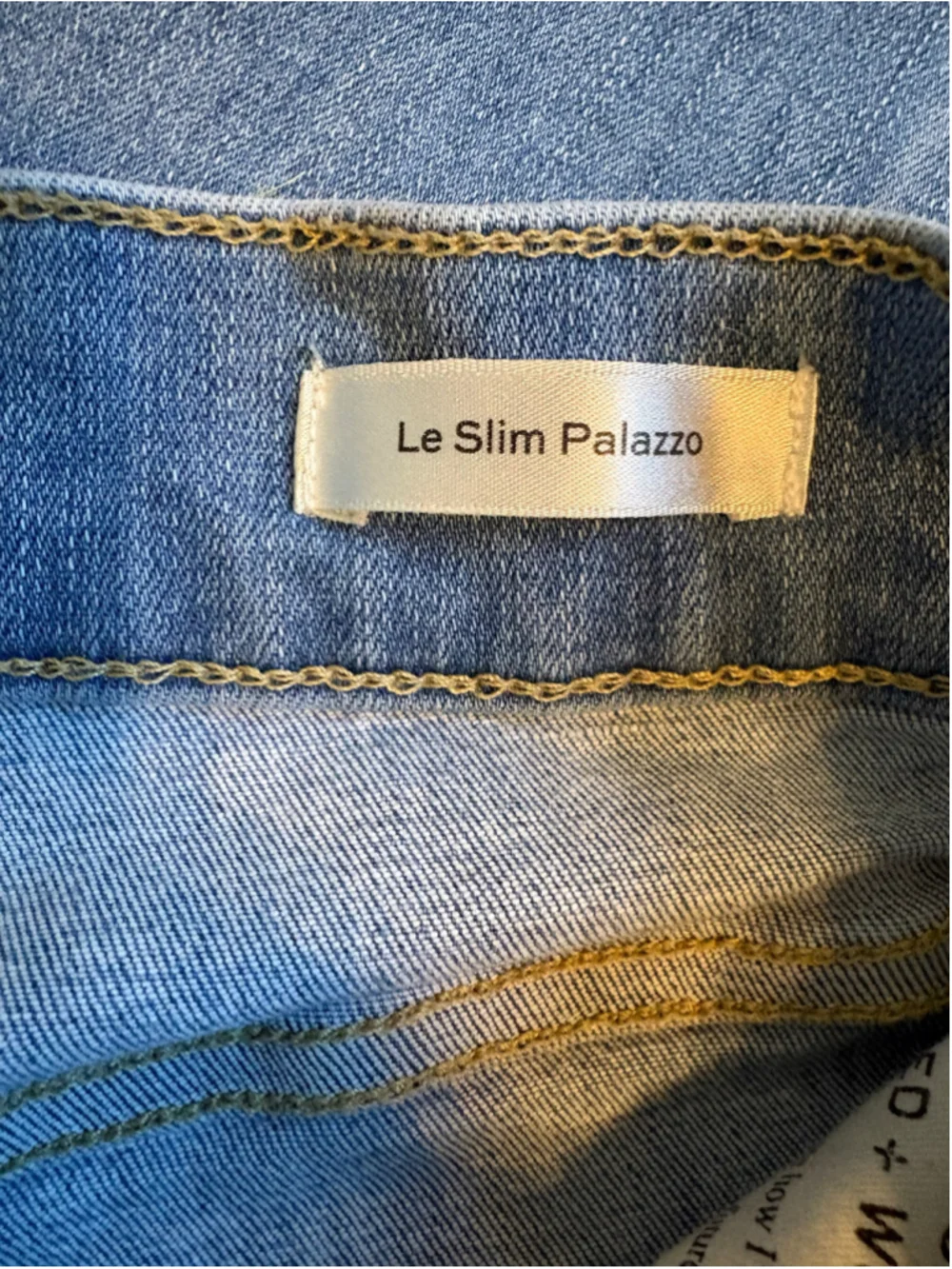 FRAME Le Slim Palazzo High Rise Wide Leg Jeans Clearwater Wash 28 Raw Hem